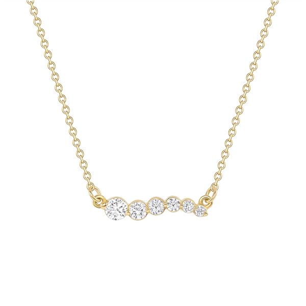 Natural 0.32 CTW Up-Up Away Diamond Necklace 14KT Yellow Gold