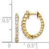 Image 2 : 14k Diamond Hinged Hoop Earring Mountings