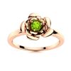 Image 1 : Natural 0.12 CTW Peridot Solitaire Ring 18K Rose Gold