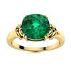 Image 1 : Natural 1.82 CTW Emerald Solitaire Ring 18K Yellow Gold