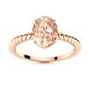 Image 1 : Natural 1.11 CTW Morganite Solitaire Ring 14K Rose Gold