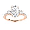 Image 1 : Natural 3.12 CTW Diamond Solitaire Ring 14K Rose Gold