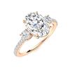 Image 2 : Natural 3.12 CTW Diamond Solitaire Ring 14K Rose Gold