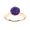 Image 1 : Natural 2.51 CTW Amethyst Solitaire Ring 14K Rose Gold