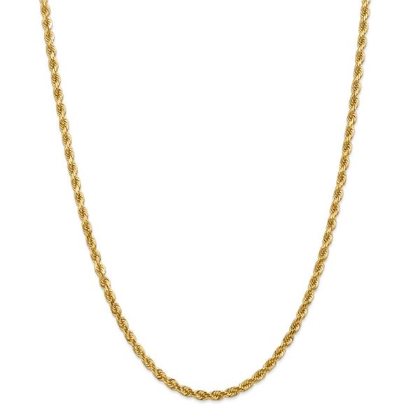 14k Yellow Gold 4 mm Diamond Cut Rope Chain - 26 in.