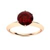 Image 1 : Natural 2.51 CTW Garnet Solitaire Ring 14K Rose Gold