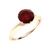 Image 2 : Natural 2.51 CTW Garnet Solitaire Ring 14K Rose Gold