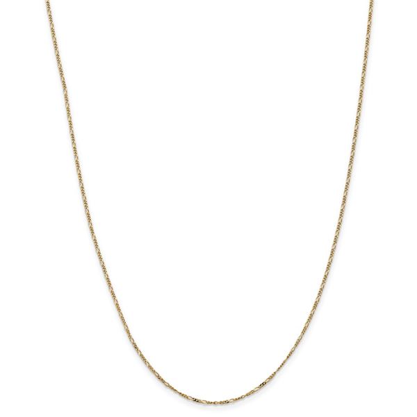 14k 1.25 mm Flat Figaro Chain Necklace - 20 in.