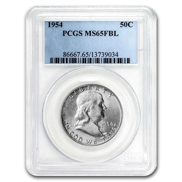 1954 Franklin Half Dollar MS-65 PCGS (FBL)