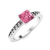Image 2 : Natural 1.21 CTW Tourmaline Solitaire Ring 14K White Gold