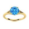 Image 1 : Natural 0.71 CTW Topaz Solitaire Ring 14K Yellow Gold