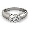 Image 1 : Natural 0.5 ctw Diamond Solitaire Ring 14k White Gold