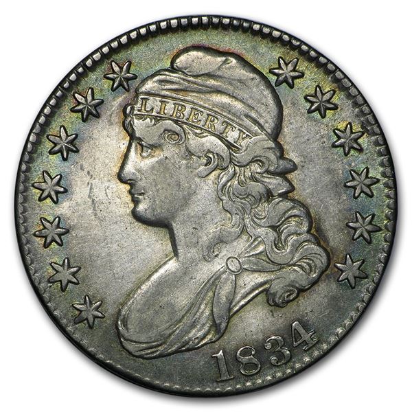 1834 Capped Bust Half Dollar AU