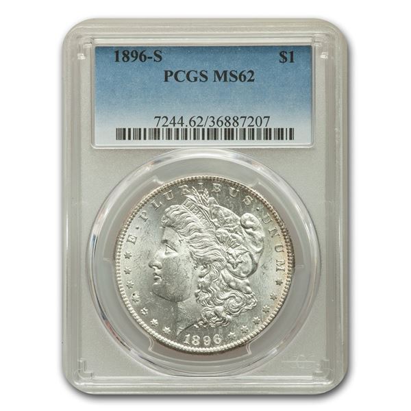 1896-S Morgan Dollar MS-62 PCGS