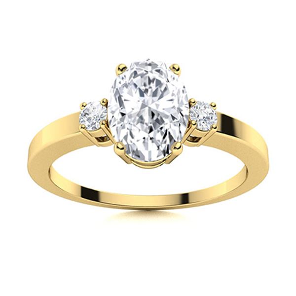 Natural 4.22 CTW Topaz & Diamond  Engagement Ring 14K Yellow Gold