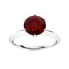 Image 1 : Natural 1.72 CTW Garnet Solitaire Ring 18K White Gold