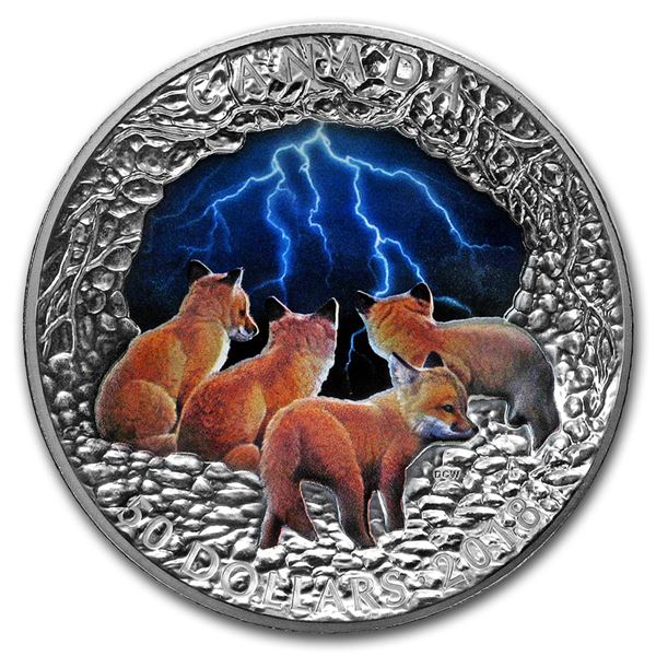2018 Canada 5 oz Silver Nature's Light Show: Stormy Night