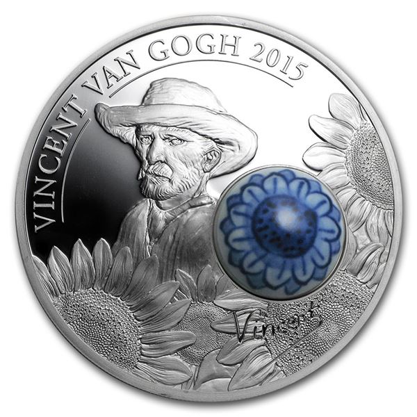 2015 Cook Islands Silver Royal Delft„¢ 125th Ann. Vincent van Gogh
