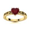 Image 1 : Natural 1.26 CTW Ruby Solitaire Ring 14K Yellow Gold