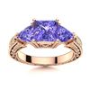 Image 1 : Natural 1.95 CTW Tanzanite Solitaire Ring 18K Rose Gold