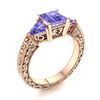 Image 2 : Natural 1.95 CTW Tanzanite Solitaire Ring 18K Rose Gold