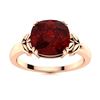Image 1 : Natural 4.04 CTW Garnet Solitaire Ring 18K Rose Gold