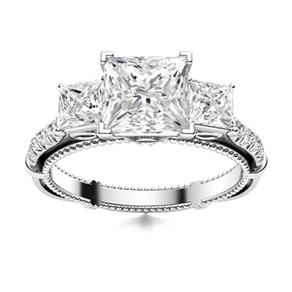 Natural 2.01 CTW Diamond Solitaire Ring 18K White Gold