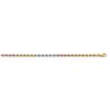 Image 1 : 14k Tri-Color 3 mm Diamond Cut Rope Chain - 20 in.