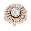 Image 1 : Natural 1.66 CTW Diamond Solitaire Ring 14K Rose Gold