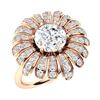 Image 2 : Natural 1.66 CTW Diamond Solitaire Ring 14K Rose Gold