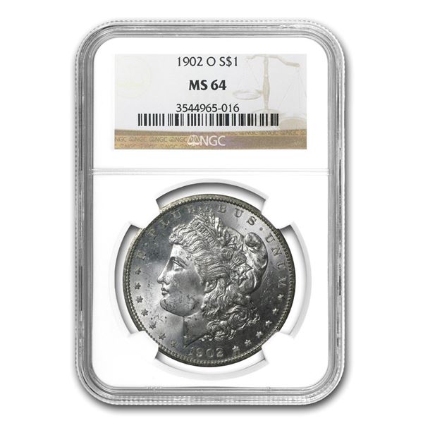 1902-O Morgan Dollar MS-64 NGC