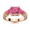 Image 1 : Natural 1.97 CTW Tourmaline Solitaire Ring 18K Rose Gold