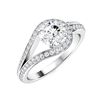 Image 2 : Natural 1.12 CTW Diamond Solitaire Ring 18K White Gold