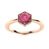 Image 1 : Natural 1.21 CTW Tourmaline Solitaire Ring 14K Rose Gold