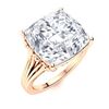 Image 2 : Natural 7.06 CTW Topaz Solitaire Ring 18K Rose Gold