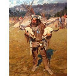 Gary Carter, Oil Study For Major Painting