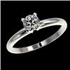 Image 2 : 0.52 ctw Certified Quality Diamond Engagment Ring 10k White Gold - REF-40X8A