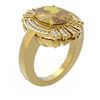 Image 1 : 6.72 ctw Canary Citrine & Diamond Ring 18K Yellow Gold - REF-165A8N