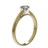 Image 3 : 0.53 ctw Certified Quality Diamond Engagment Ring 10k Yellow Gold - REF-37M6G