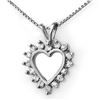 1.0 ctw Certified VS/SI Diamond Pendant 18k White Gold - REF-83Y5X