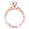 Image 2 : 0.5 ctw Certified VS/SI Diamond Micro Pave Ring 18k Rose Gold - REF-54K3Y