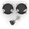 Image 2 : 2.0 ctw Black Diamond Stud Designer Earrings 14k White Gold - REF-39A4N