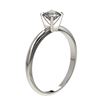 Image 3 : 0.54 ctw Certified Quality Diamond Engagment Ring 10k White Gold - REF-40G8W