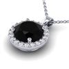 2 ctw Halo VS/SI Diamond Certified Micro Pave Necklace 18k White Gold - REF-55N2F
