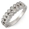 0.75 ctw Certified VS/SI Diamond Ring 14k White Gold - REF-40A9N