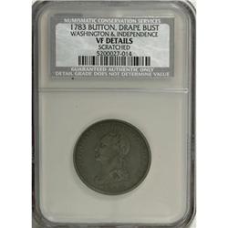 1783 1C Washington & Independence Cent, Draped Bust, No