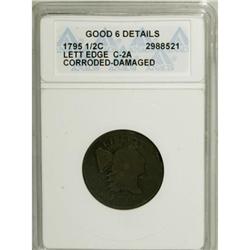 1795 1/2 C Lettered Edge, Punctuated Date G6 ANACS