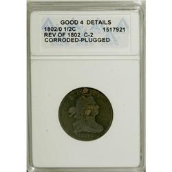1802/0 1/2 C Reverse of 1802 G4 ANACS