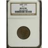 Image 1 : 1850 1/2 C Brown MS62 NGC