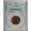 Image 1 : 1854 1/2 C Red and Brown MS64 PCGS